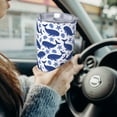 thumbnail image 6 of Uemuo Whale Print Travel Coffee Mug ,20oz Double-walled Car Cup ,Stainless Steel Insulated Tumbler Leak-proof Travel Cup Reusable Straw Car Cup-Without Straw, 6 of 8