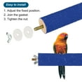 thumbnail image 3 of 1.1x7.9" Bird Paw Grinding Stick Parrot LoveBird Parakeet Cockatiel Perch Stand, Blue, 3 of 6