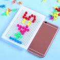 thumbnail image 4 of Diy Button Art Toy, Early Educational Button Pegboard Padres E Hijos Interactive Mushrooms Nails Diy Pegboard Puzzles Para Niños A Partir De 6 Años Muyoka Hogar, 4 of 6