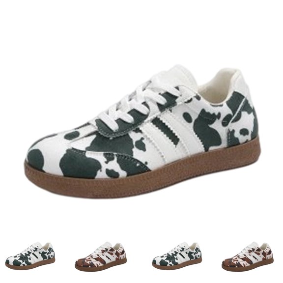 HAJWOH Women Classic Retro Gum Sole Fashion Sneakers Casual Tennis Skate Shoe Walking Footwear