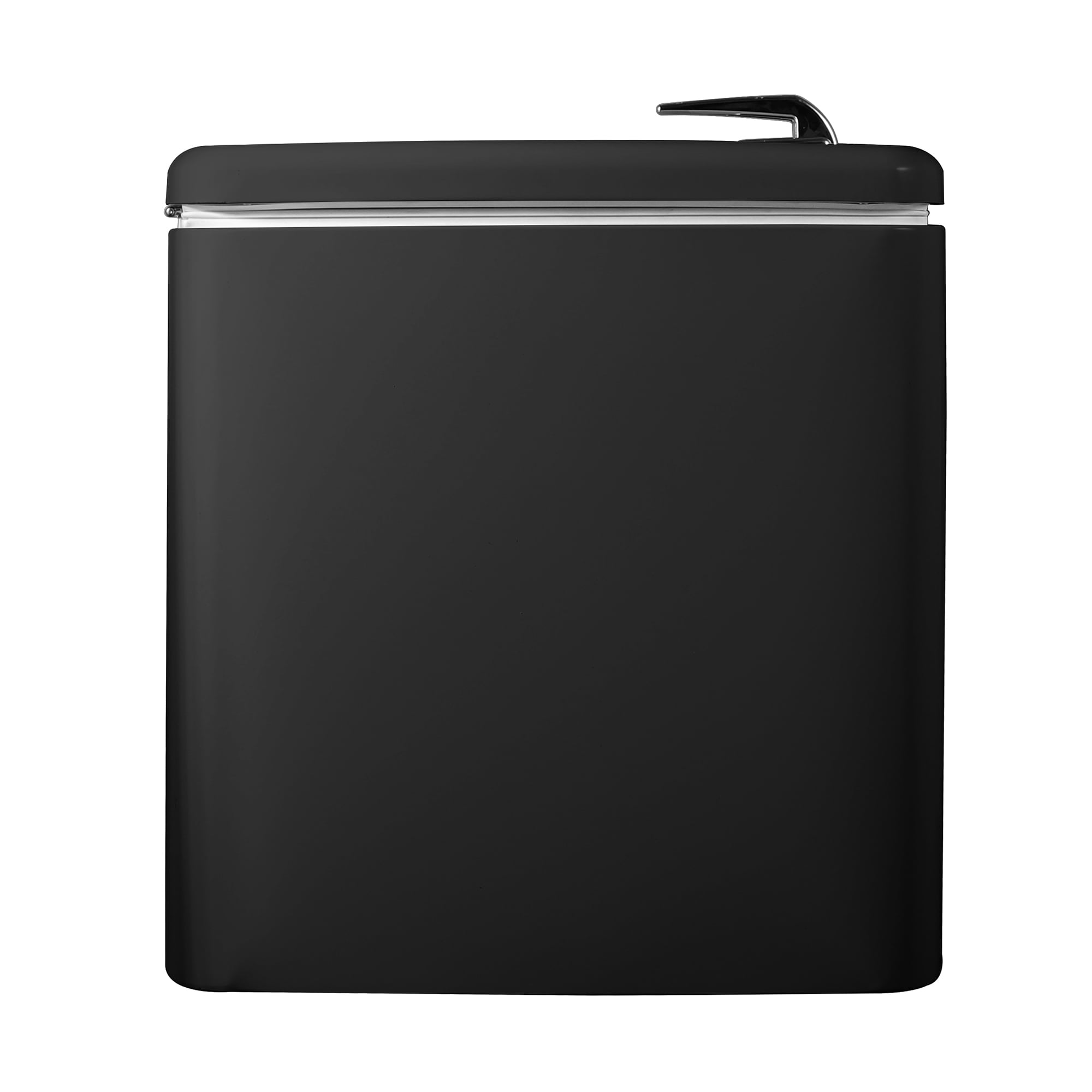 Magic Chef 1.6 Cu. Ft. Retro Mini Fridge with LED Light, Black, 34 lbs
