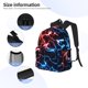 thumbnail image 3 of Fotbe Red And Blue Lightning Mochila Ligera Casual para Laptop para Hombres y Mujeres, Mochila Impermeable de Uso Diario, Mochila para Universidad, 3 of 6