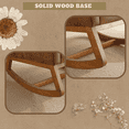 thumbnail image 3 of GVN Bedroom Rocking Chair Rocking Chairs & Gliders,Rustic Nursery Rocking Chair With Thick Headrest, Modern Nursing Rocker Glider With Curved Armrest, 3 of 8