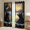 thumbnail image 2 of Manfei 3D Rustic Bear Curtains Pack of 2 (42x84 Each) for Kid, Farmhouse Cabin Curtains Blackout, Wildlife Animal Bedroom Curtains, Window Curtains Home Decor, 2 of 6
