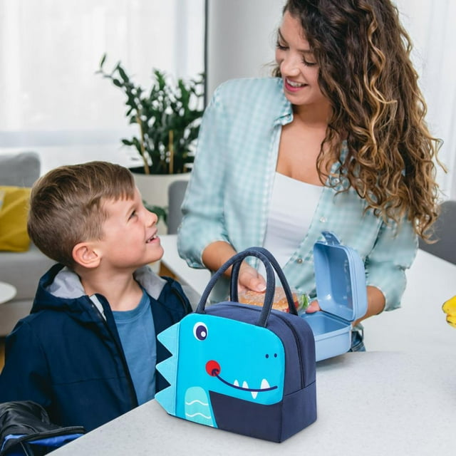 SDNall Sac à Lunch Isolé pour Enfants, Sac à Lunch Réutilisable Durable et Léger pour Filles Garçons, Garde les Aliments Froids/chauds