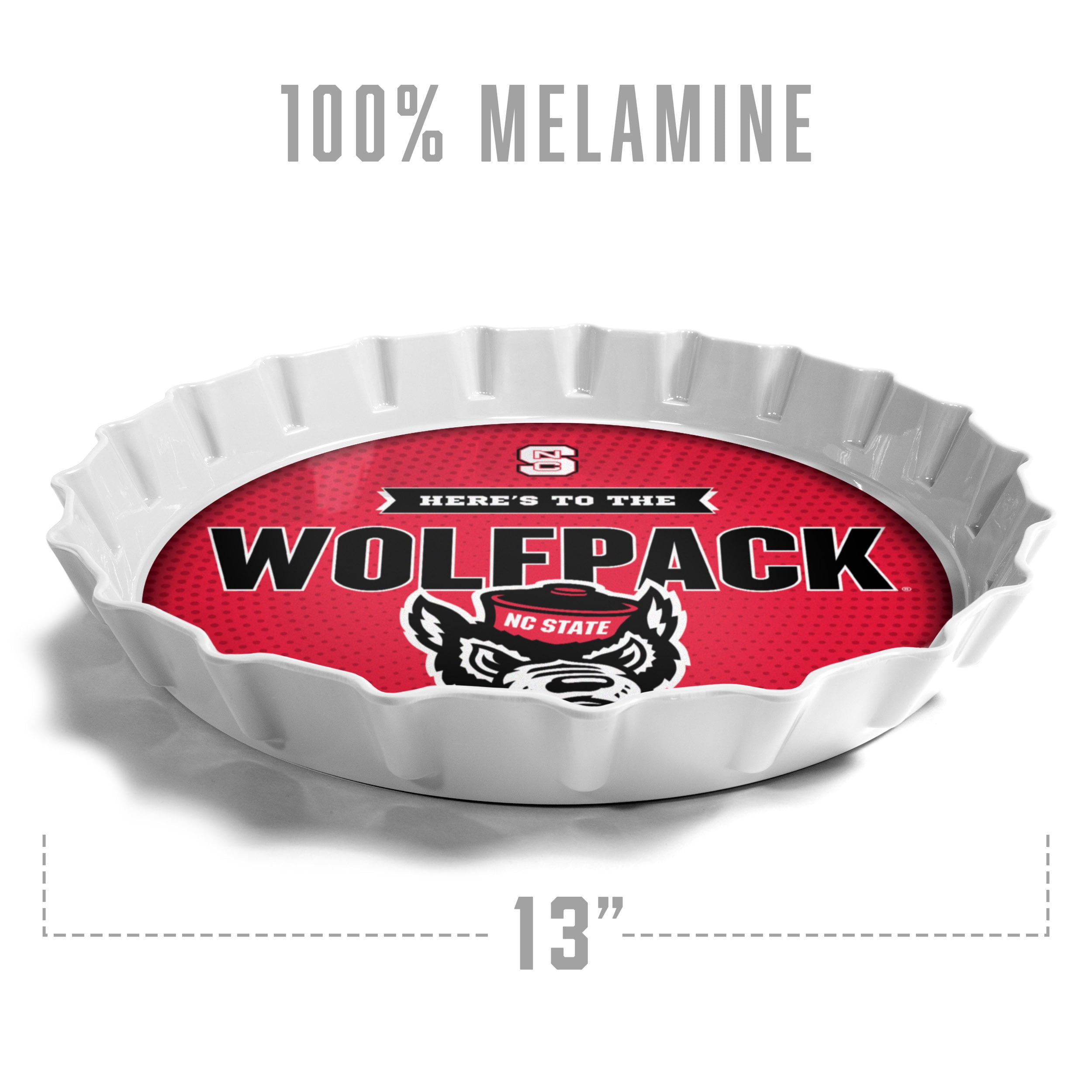 YouTheFan NCAA NC State Wolfpack Bottle Cap Serving Tray