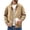 Khaki #023, variant on Men's Collared Full Zip Casual Jacket, Machine Washable, Collared Coat, Vintage Old Money Style, Medium Weight, 3 Pockets, Fall Winter, 3XL