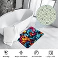 thumbnail image 3 of Graffiti Polyester Non-Slip Machine Washable Office Rug Door Rug Floor Mats, 3 of 6