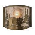 thumbnail image 3 of Meyda Tiffany 148036 Bear 10" Tall Wall Sconce - Copper, 3 of 4