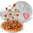thumbnail image 1 of Bandejas para pizza de aluminio desechables de 12" Stock Your Home, paquete de 12, 1 of 7