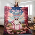 thumbnail image 2 of My Cat is My Valentine Cute Siamese in Gift Box Quilt Blanket Cat Lover Kitten Owner Gifts Cozy Comforter Throw Blanket - 3006, 2 of 5
