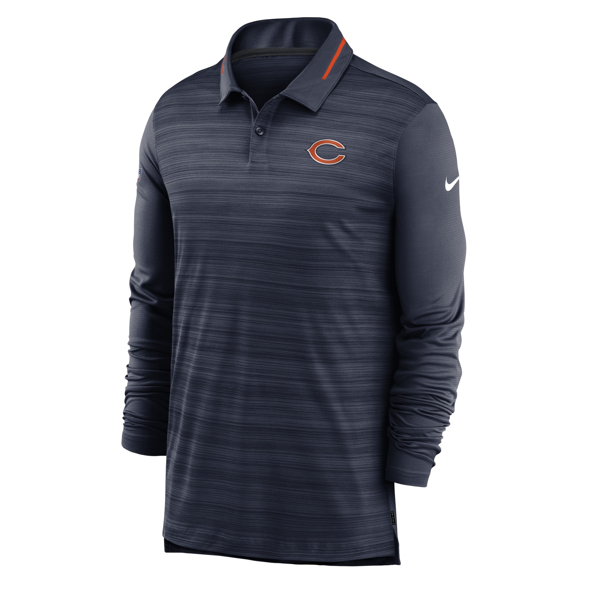 chicago bears long sleeve polo shirt