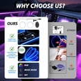 thumbnail image 4 of Car LED Strip Lights, App Control Ambient Lighting Kit with RGB 16M Colors & Music Sync, USB Fiber Optic Neon for Dashboard & Center Console, Upgraded, 4 of 7