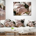 thumbnail image 3 of Designart Pat of Flamingos Close Up - Abstract Throw Pillow - 18x18, 3 of 4