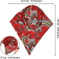 thumbnail image 5 of AWAYTR Women Floral Elastic Hair Scarf Headband 3Pcs Chiffon Boho Head Kerchief Vintage Triangle Scarf Hair Bandanas, 5 of 12