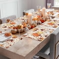 thumbnail image 3 of Fall Placemats Set of 6 Yellow Orange Pumpkin Place Mats Thanksgiving Placemat Vintage Autumn Floral Leaves Table Mats for Dining Kitchen Table Holiday Dinner Party Home Fall Decorations 13x19 Inch, 3 of 8