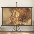 thumbnail image 1 of vidaXL Projection Screen with Tripod 90" 16:9, 1 of 5