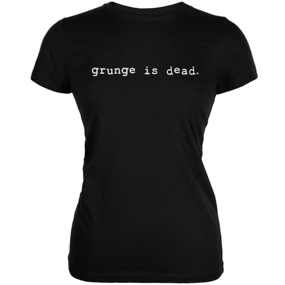 Grunge Is Dead Inspired By Kurt Cobain Black Juniors Soft T-Shirt - 2X-Large