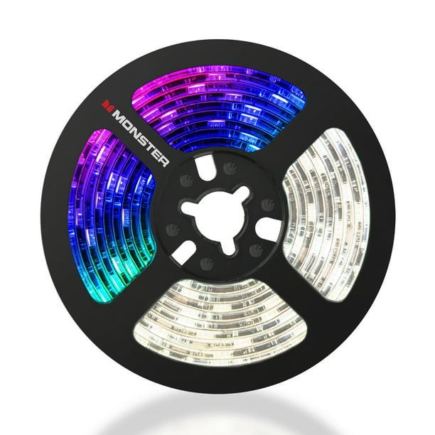 Monster LED Light Strip with Remote, Multi-Color/Multi-White, 6.5 ft