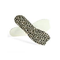 INSPIRE CHIC Women's Sponge 3/4 Length High Heel Cushions Insoles 2 Pairs Leopard