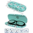 thumbnail image 2 of [4 PACK / 3 PACK], JAVOedge Printed Pattern Durable Hard Clamshell Eyeglass Case with Bonus Microfiber Cloth, 2 of 7