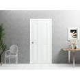 thumbnail image 3 of Sliding Closet Bi-fold Doors | Mela 7444 White Silk, 3 of 5