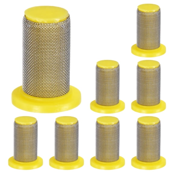 Uxcell 8079-PP-80 Filtros de Boquillas de Pulverización [8PCS] - Filtro de Punta de Pulverización con Pantalla de Acero Inoxidable