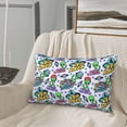 thumbnail image 5 of Sikiie Space Monster Print Plush Pillow Cover, Wrinkle-proof and Stain-resistant Pillow Protector without Pillow Core, Home Decoration-14"x20", 5 of 6