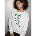 thumbnail image 2 of Butterflies Sweatshirt Women -SPIdeals Designs, Female 4X-Large, 2 of 4