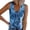 Blue1, variant on Wang6 Womens Plus Size Tank Tops Summer Ribbed Button up Sleeveless Shirts Causal Slim Fit Floral Printed Tunic T Shirts Tees Blue1 XL