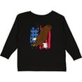 thumbnail image 3 of Inktastic Eagle with American Flag Boys or Girls Long Sleeve Toddler T-Shirt, 3 of 5