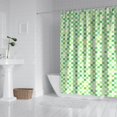 thumbnail image 2 of Green Yellow Checkerboard Checkered Pattern Shower Curtain 72"x84" ,Bathroom Decorative Shower Curtains Set with 12 Hooks,Modern Waterproof Washable Shower Curtain, 2 of 6