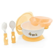 ZoLi STUCK Suction Feeding Bowl Kit, Orange