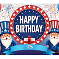 thumbnail image 4 of Patriotic Design Happy Birthday Banner Red Blue White Balloon Decoration Fourth of July Independence Day Celebration for Birthday Party Event Decoration Holiday, 4 of 8
