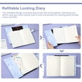 thumbnail image 3 of Marble Diary with Lock, A5 Purple Notebook with Pen, Password Locked Journal for Teen Gifts, 3 of 8