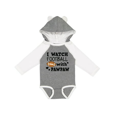 

Inktastic I Watch Football with My Pawpaw Gift Baby Boy Long Sleeve Bodysuit