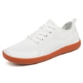 thumbnail image 4 of Zapatos anchos descalzos zapatillas de deporte de malla de moda antideslizantes sólidas para actividades al aire libre, 4 of 9