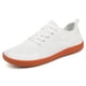 thumbnail image 4 of Zapatos anchos descalzos zapatillas de deporte de malla de moda antideslizantes sólidas para actividades al aire libre, 4 of 9