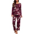 thumbnail image 1 of Pyjama à Manches Longues pour Femmes Col Rond Doux, 1 of 5