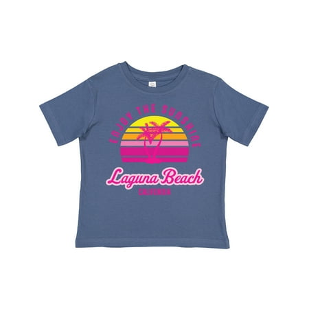 

Inktastic Summer Enjoy the Sunshine Laguna Beach California in Pink Gift Toddler Boy or Toddler Girl T-Shirt