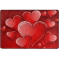 thumbnail image 3 of FREEAM Romantic Valentine's Day Area Rug 4'x6', Red Love Heart Polyester Area Rug Mat for Living Dining Dorm Room Bedroom Home Decorative, 3 of 6
