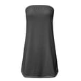 thumbnail image 4 of YAYUBA Women's Summer Tube Tops Casual Strapless Tops Loose Sleeveless Going Out Bandeau Tank Shirts, Grey, S, 4 of 5