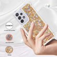 thumbnail image 2 of Comepatible with Samsung Galaxy A23 5g Case Glitter Sparkle Gold, Luxury Phone Case Samsung A23 5g Case Silicone Shiny Bumper Protective Case Anti-Scratch Cover (Gold), 2 of 14