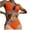 Orange, variant on Swimsuit for Women Pattern Straped Two-Piece Resort Swimwear,Sizes S-XL