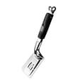 thumbnail image 4 of Pinzas de espátula de acero inoxidable, espátula doble ranurada, pinzas para parrilla, utensilios de cocina, pinzas para carne para barbacoa, filetes, Negro BLESIY Pinzas de espátula, 4 of 8