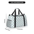 thumbnail image 3 of Easygdp Daisy Plaid Blue Bolsa de Gimnasio, Bolsa de Viaje Duffel, Bolsa de Fin de Semana con Compartimentos, Bolsa de Mano para Noche, 3 of 7