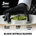 thumbnail image 2 of 1st Choice Black Disposable Nitrile Gloves, Size X-Large, 100 Count, 5 mil, 2 of 7