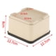 thumbnail image 3 of Elevadores duraderos, elevadores de sofá, protectores de , almohadillas para muebles, elevadores de patas de muebles, antiarañazos para Cuadrado Beige Sunnimix Elevadores de cama, 3 of 8