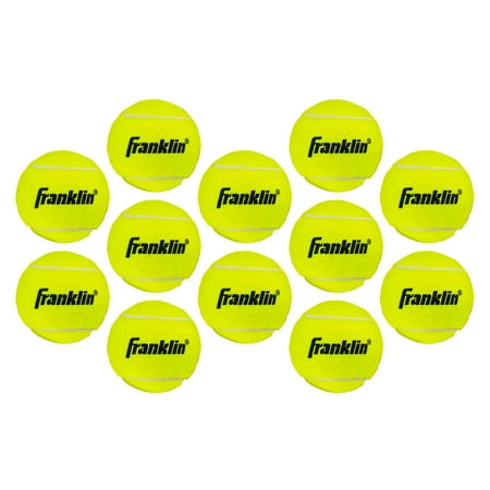 UPC: 0025725559916 | Franklin Sports Pressureless Tennis Balls – Official Size Low Pressure Tennis Balls – Great for Training + Practice – 12 Pack Bag of Low Bounce Tennis Balls – All Court Surface Tennis Balls