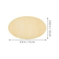 thumbnail image 2 of LEORX 15Pcs Oval Wood Cutouts Boxwood Light Yellow Unfinished for Home Decor and DIY, 2 of 8